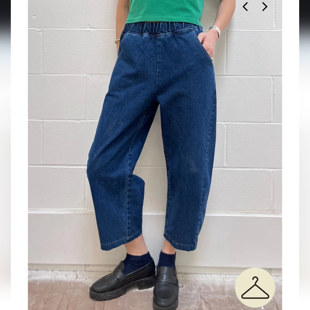 LE BON SHOPPE BLUE DENIM ARQ PANTS